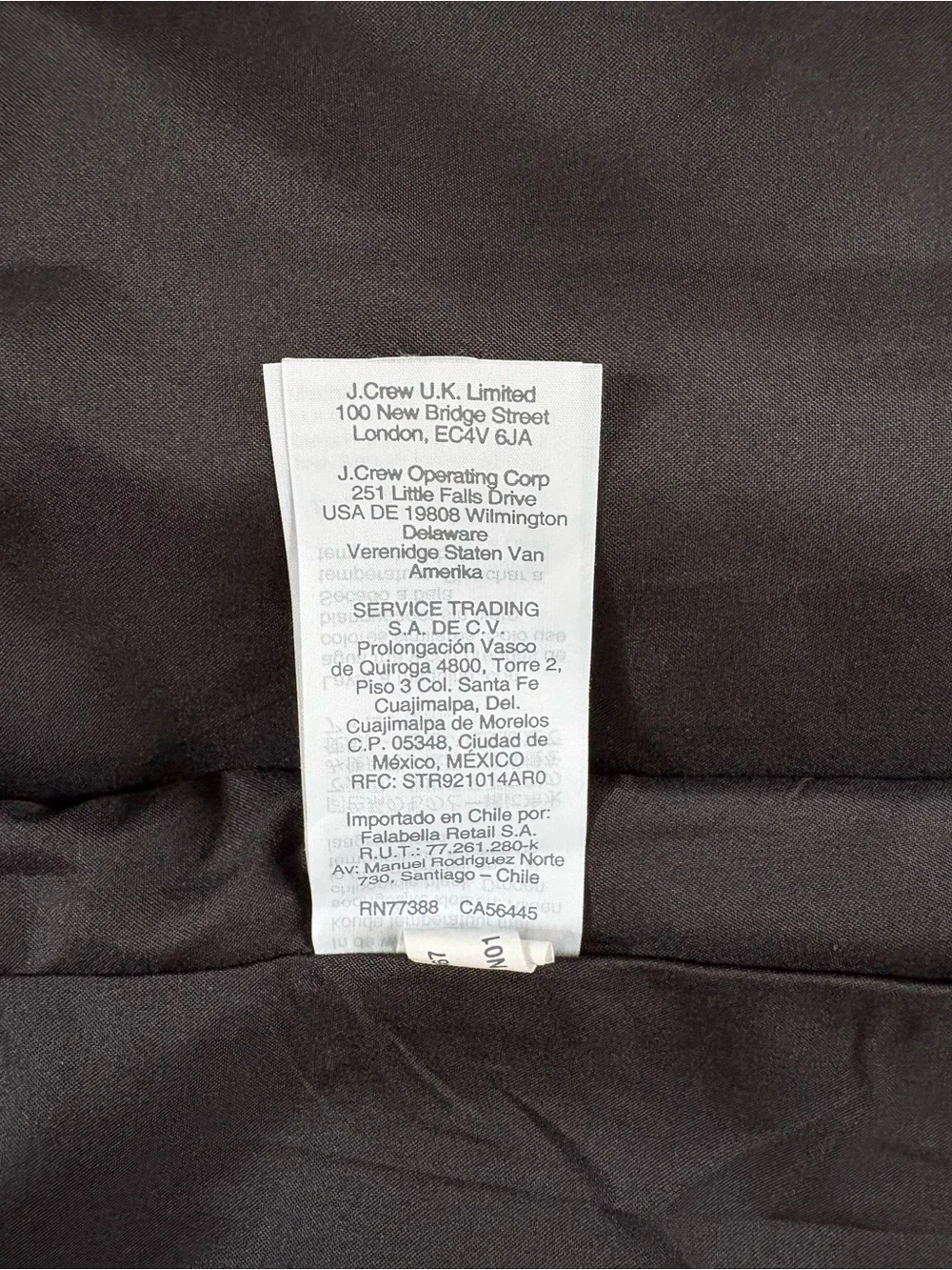 J. Crew silky black